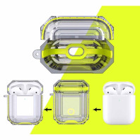 Чехол на AirPods 1/2 Shockproof Transparent Lime Чехол на AirPods 1/2 Shockproof Transparent Lime